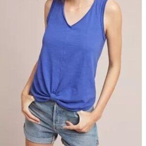 Anthro Gatineau Knotted Tank Top